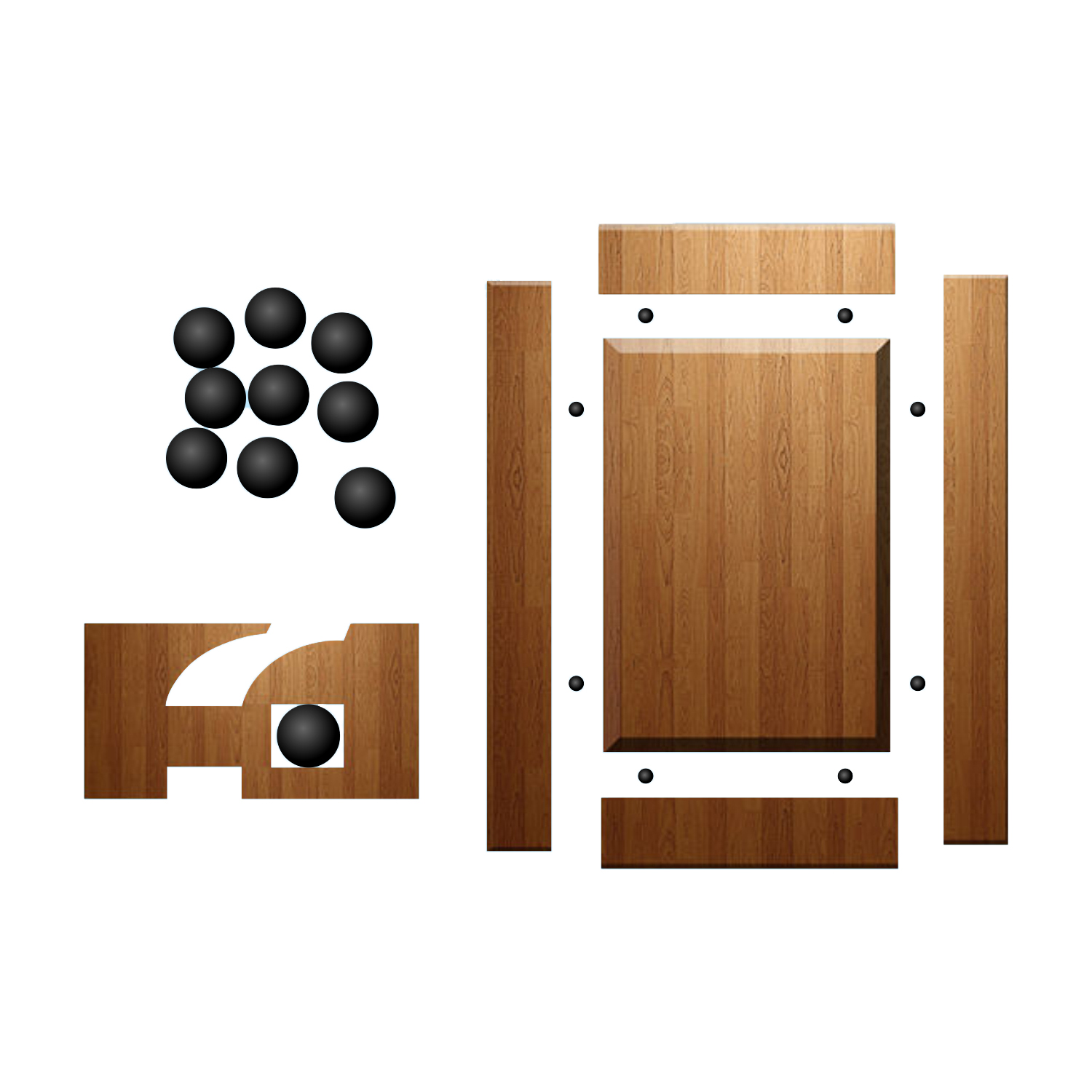 Space Balls Raised Panel Door Spacers for 1/4" Groove eBay